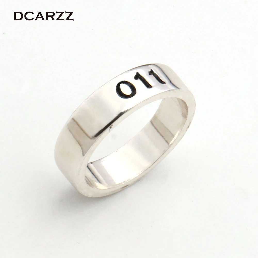 DCARZZ Stranger Things Ring Handstamped Eleven Punk Jewelry Party Wedding Custom - £13.66 GBP