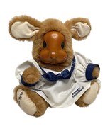 1990 Vintage Robert Raikes Signed BETSY ANN wood Face Bunny with clothes... - £19.49 GBP