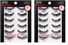 Ardell Demi Wispies False Eyelashes Black, Eye Make-Up Enhancement, Full Volume  - £9.60 GBP