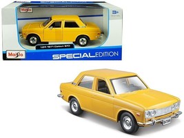 1971 Datsun 510 Yellow &quot;Special Edition&quot; 1/24 Diecast Model Car by Maisto - £28.81 GBP