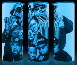 Glow in the Dark Tupac - Dre - Eminem - Snoop Rap Legends OGs Cup Mug Tumbler - £18.43 GBP