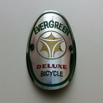 EVERGREEN Deluxe Bicycle Emblem Head Badge Brass For Vintage Bicycle NOS - £19.98 GBP