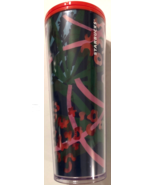 STARBUCKS 24 Oz Jungle Cheetah Acrylic Cold Clear Venti 2021 Tumbler Red... - $10.56