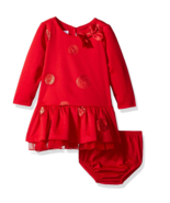Bonnie Baby Baby Girls Drop Waist Party Cotton Dress with Matching Panty... - $20.48 CAD