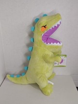 Nickelodeon Rugrats Reptar Green Dinosaur Plush 11½&quot; Tall Small Seam Tear NWT (e - £15.81 GBP