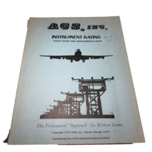 Vintage 1976 AGS Pilot's Instrument Rating Course Manual Book Study Guide - $21.40