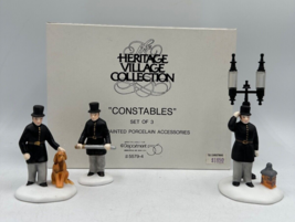 Department 56 Heritage Village Constables Set of 3 Figurines #5579-4 Chr... - $24.06