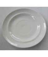 Vintage Furio Stoneware White Color Ridged Collectible Ceramic Salad Pla... - $14.99