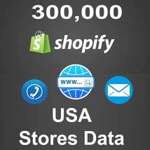 ⭐300k+ USA Shopify Store Data leads - Instant Download - all niches  - £3.90 GBP