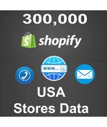 ⭐300k+ USA Shopify Store Data leads - Instant Download - all niches  - £3.92 GBP
