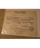 Vintage 1939 Bronx No 113 New York City Junior High School Graduation Ca... - £19.46 GBP