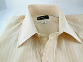 Vintage Meier &amp; Frank Mens  Dress Shirt 15.5  34/35  Cotton Polyester Bl... - $18.80