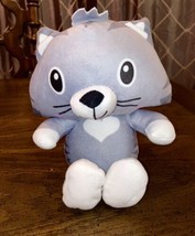 Kitty Cat Gray And White Cuddly Comfort Stuffed Animal - £12.81 GBP