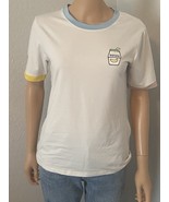 Shein White T-Shirt Nana And Goodbye Size Medium - $7.00