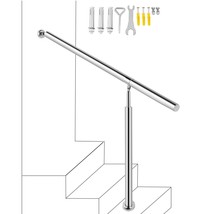 VEVOR Step Handrail 304 Stainless Steel Stair Railing 3-4 Step for Indoo... - £90.07 GBP