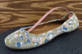 Lucky Brand Women Sz 8 M Brown Ballet Fabric Shoes Emmie - £15.78 GBP
