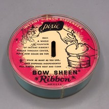 Pixie Bow Sheen Ribbon Light Blue Green 3/4&quot; x 45&#39; NOS - $39.74