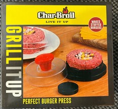 Char-Broil Perfect Burger Press Makes Stuffed Burger Patties with Ease - £7.78 GBP