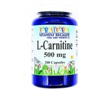 L-Carnitine 500mg, 200 Capsules Free Form - $13.90