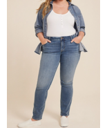 Plus Size m jeans by Maurice&#39;s, Classic Mid Rise Slim Straight Jean, Siz... - $30.00