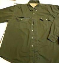 Bugle Boy Mens Oxford Shirt Green Long Sleeve Button Down Collar Pocket XL - £7.64 GBP