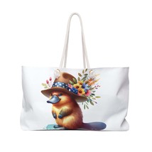 Personalised/Non-Personalised Weekender Bag, Australian Animals, Platypus, Large - $48.89