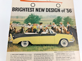 1956 Doge Custom Royal Lancer Convertible V-8 Plymouth DeSoto Chrysler Print Ad - $10.46