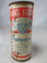 Budweiser Big Size 16oz Flat Top Beer Can Anhueser-Busch EMPTY - £12.72 GBP