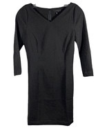 Joe&#39;s Womens Long Sleeve V Neck Back Zip Closure Black Casual Mini Dress... - $40.72 CAD