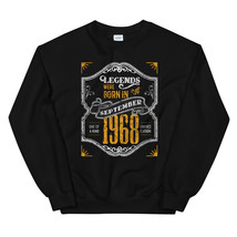 Legends Were Born in September 1968 Awesome 50th Birthday Gift Unisex Sweatshirt - £23.96 GBP