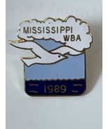 Mississippi WBA 1989 Lapel Pin  Women&#39;s Bowling Association Dove Bird - $17.54