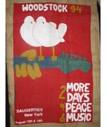 Woodstock &#39;94 Large Burlap Sack/Bag RARE - £59.72 GBP
