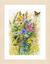 LanArte Counted Cross Stitch Kit 12&quot;X17.2&quot;-Wildflower Rest Stop on AIda (14 Coun - £127.85 GBP