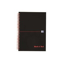 Black n' Red A4 Wirebound Hardback Notebook - Ruled  - $24.00