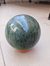 Large 80MM Green Jade Sphere Crystal Gemstone Aventurine Healing Sphere - $62.16