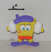 nickelodeon Spongebob Squarepants 1.5&quot; PVC figure Toy Cake Topper - £3.86 GBP