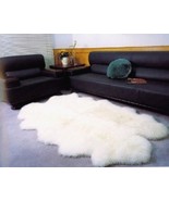 Australian Merino Four Pelt Sheepskin Rug 3 1/2&quot;  Pile Height 18 Colors - $549.00