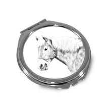 Haflinger - Pocket mirror with the image of a horse. - £7.46 GBP