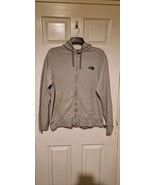 The North Face Hoodie Men&#39;s Medium Gray Long Sleeve Full Zip - $16.39