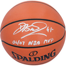 Dirk Nowitzki Autographed &quot;06/07 NBA MVP&quot; Dallas Mavericks Basketball Fanatics - £571.93 GBP