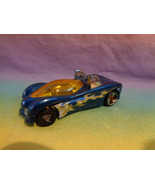 Vintage 1995 Hot Wheels Power Pipes Car Blue &amp; Yellow - as is rusted axl... - £1.25 GBP