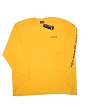 Vintage Polo Jeans Company Long Sleeve T Shirt Mens 2XL Yellow Crewneck ... - £26.51 GBP