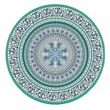 Traditional Jaipur Round Floral Elephant Mandala Throw, Tapestry, Hippie Wall Ha - £19.97 GBP