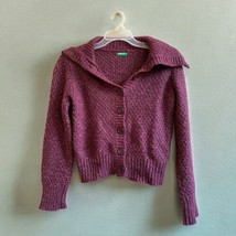 United Colors Of Benetton Women&#39;s Wool Nylon Cardigan  Sweater Oversized... - £23.64 GBP