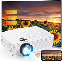 Projector, Poner Saund Wifi Mini Projector 1080P Supported Home Outdoor,... - $41.98