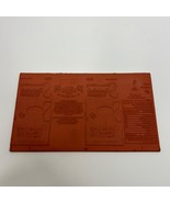 Rubber Chocolate Milk Carton Half Pint Printers Block Reverse Stamp Die - $211.30 MXN