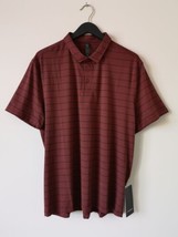 Nwt Lululemon Nvsb Brown Black Stripe Soft Evolution Polo Top Shirt Men&#39;s Xxl - £73.63 GBP