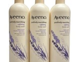 3 Aveeno Positively Nourishing Calming Body Wash Lavender Chamomile Ylan... - £71.10 GBP