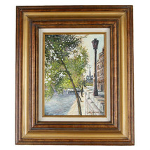 &quot;Along The River Siene&quot; By Anthony Sidoni 1994 Signed Oil on Canvas 20&quot;x17&quot; - £7,069.84 GBP
