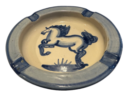 Vintage MA Hadley Pottery Ashtray Horse Stallion 8 inches - £15.46 GBP